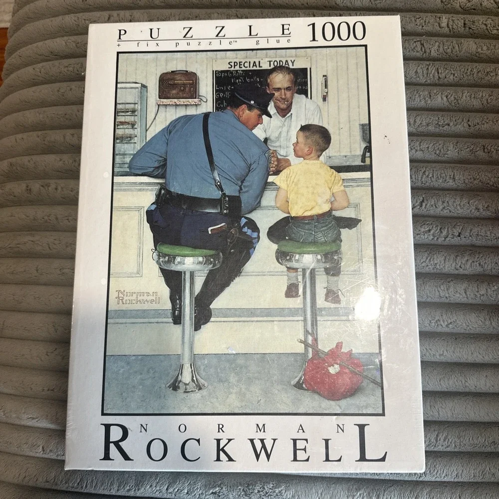 Norman Rockwell Saturday Evening Post 1000 Piece Puzzle The Runaway. Sealed New‎